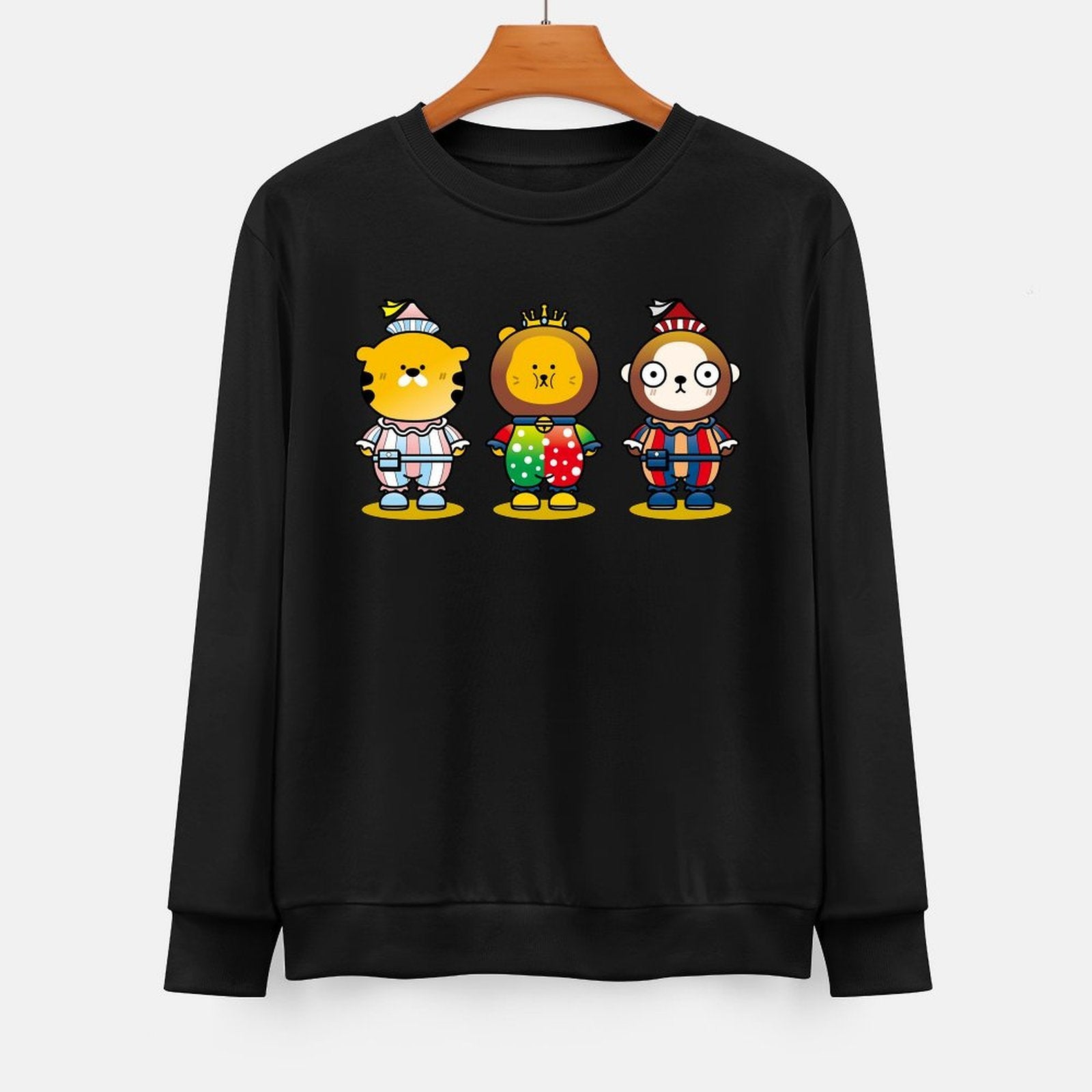 Front Patterned Long Sleeve TopSimple Reliable